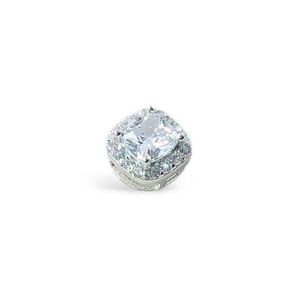 pingente quadrado cravejado com zirconia pingente quadrado cravejado com zirconia