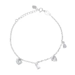 pulseira de prata gotas de luz