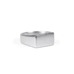 comprar anel chapa retangular de prata