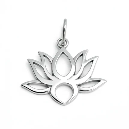 pingente-de-prata-flor-de-lotus